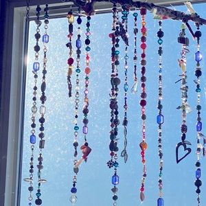 Hand beaded sun catchers